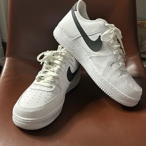 Black and white Air Force ones (Premium Leather)